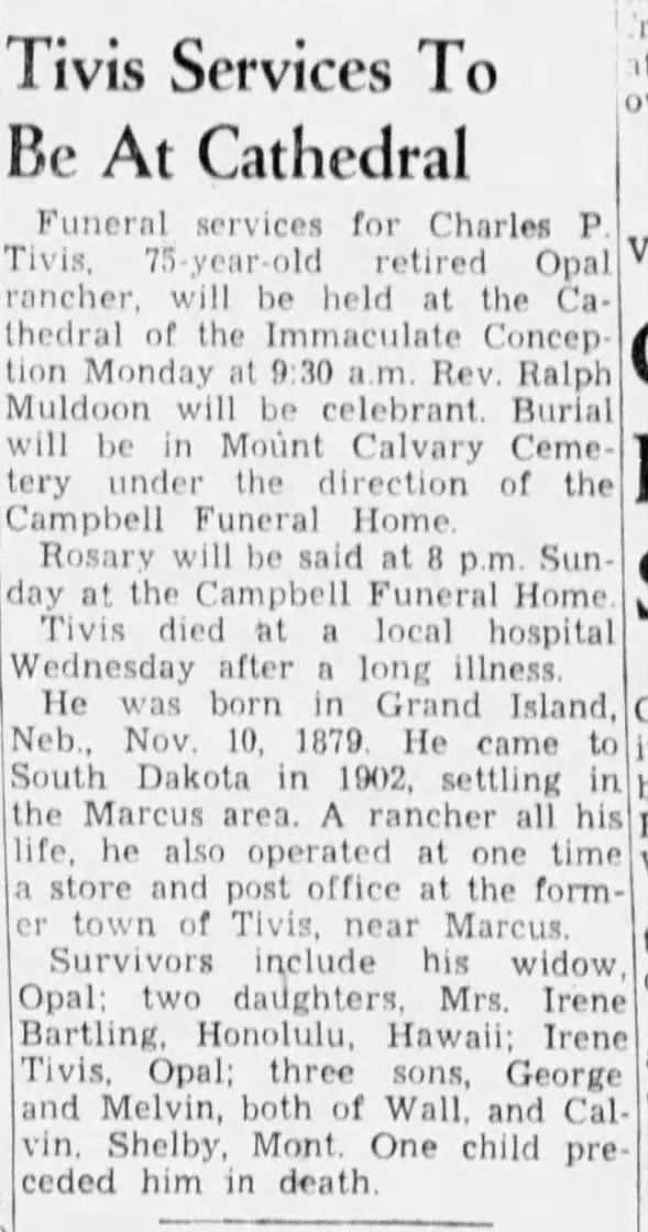 Clipping from Rapid City Journal